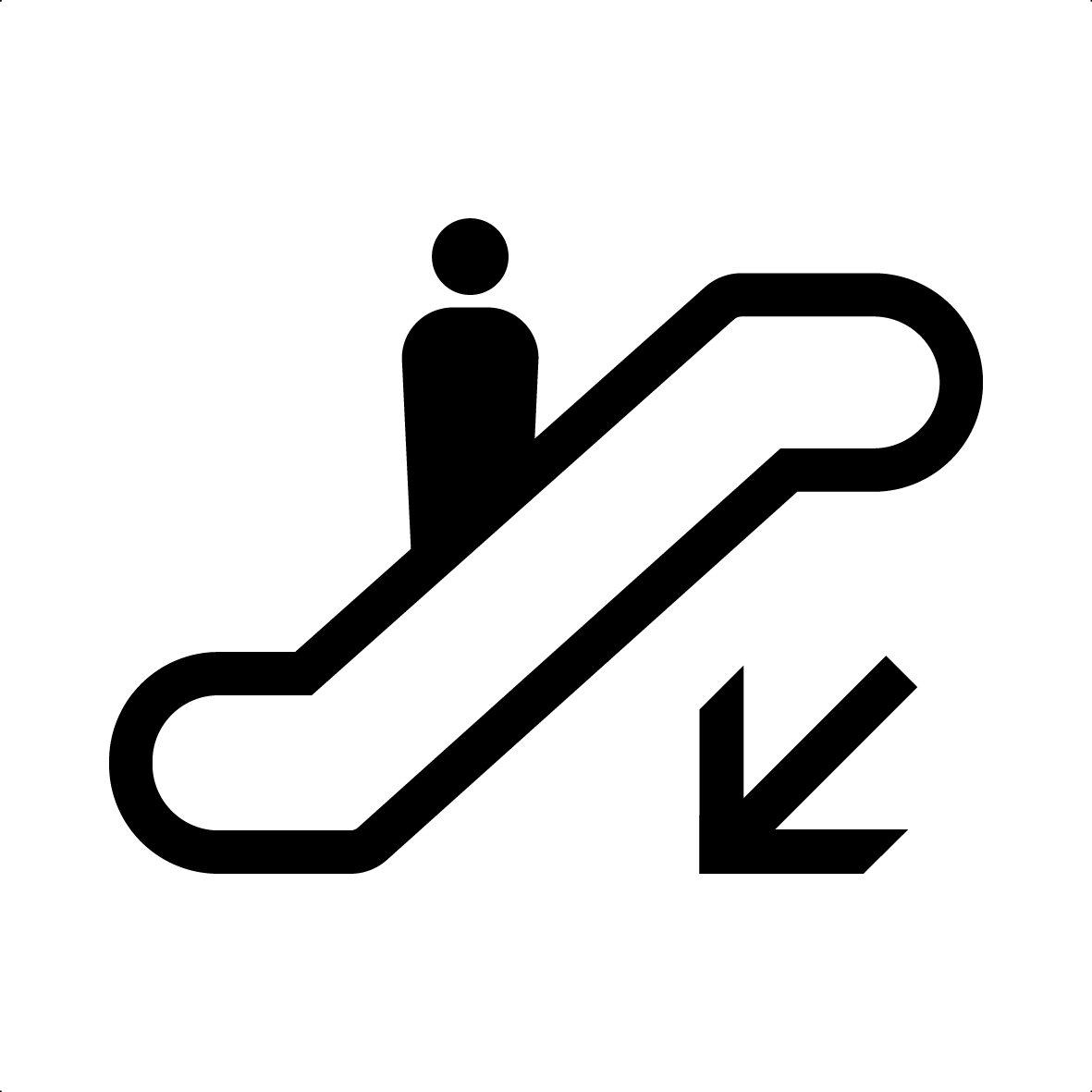 電扶梯 (下降) 圖標縮圖