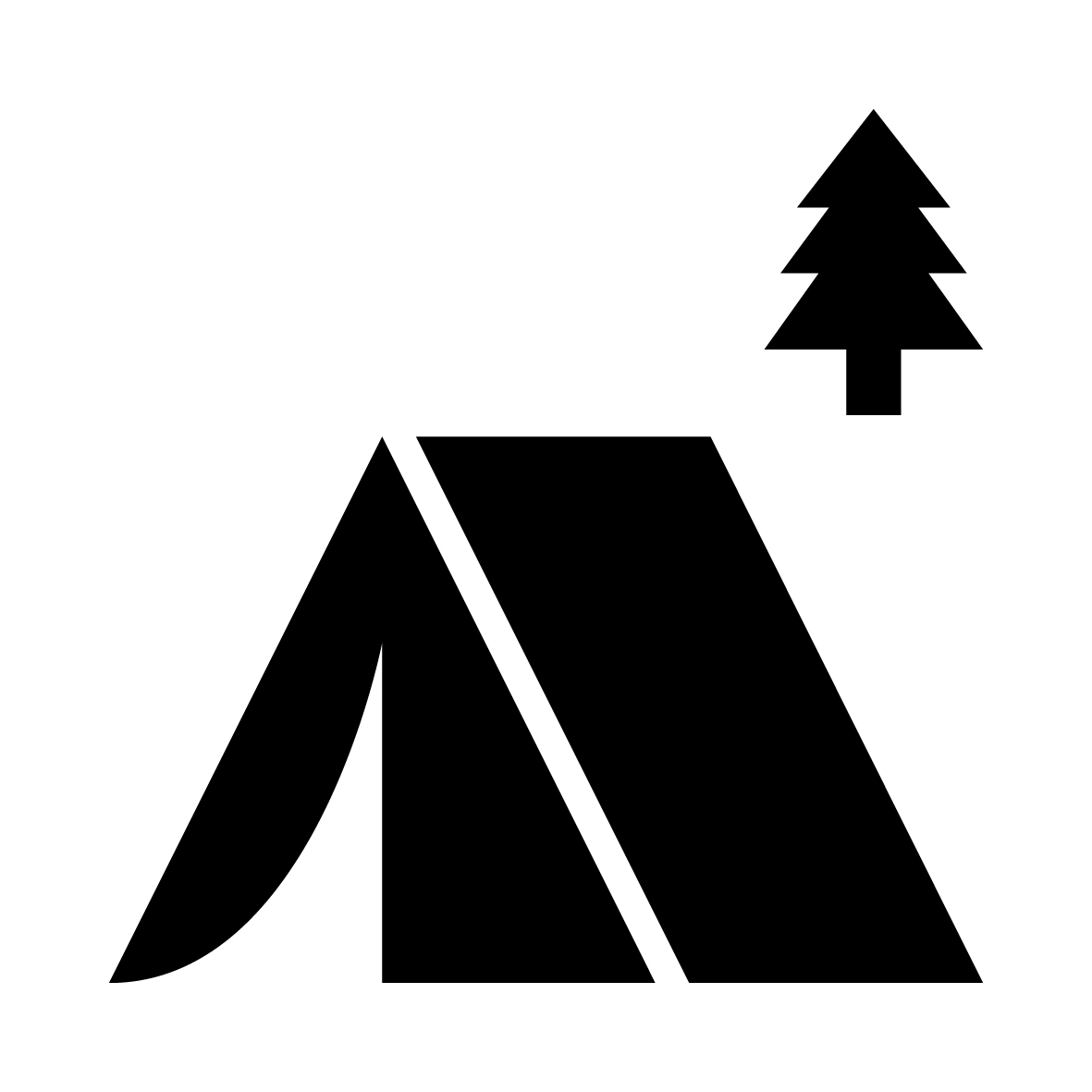 營地 - 露營 圖標縮圖