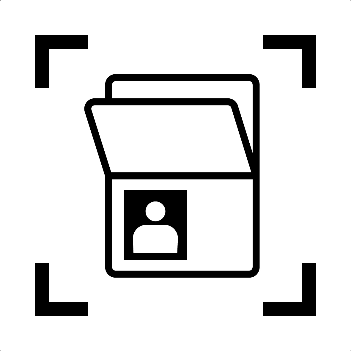 攤開護照掃描 圖標縮圖