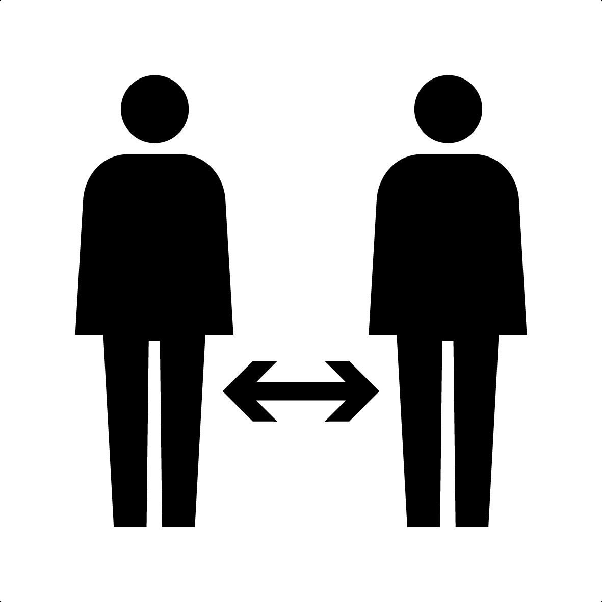 保持社交距離 圖標縮圖