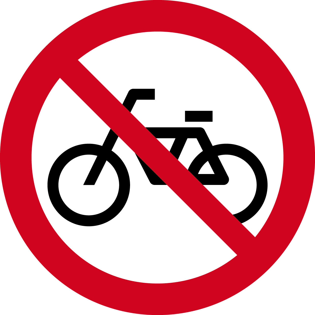 禁止自行車通行 圖標縮圖