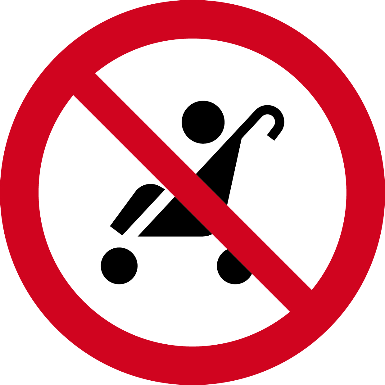 手推嬰兒車禁入 圖標縮圖