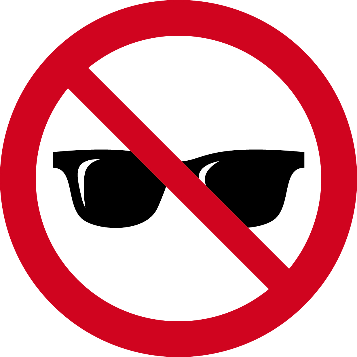 禁戴墨鏡 圖標縮圖