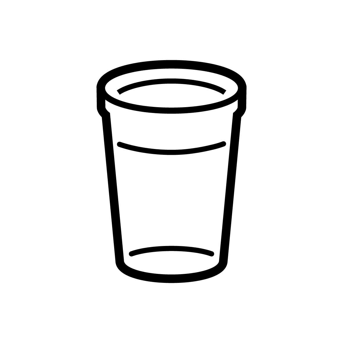 塑膠飲料杯 圖標縮圖